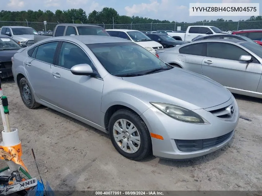 2012 Mazda 6 I VIN: 1YVHZ8BH4C5M04575 Lot: 40077051