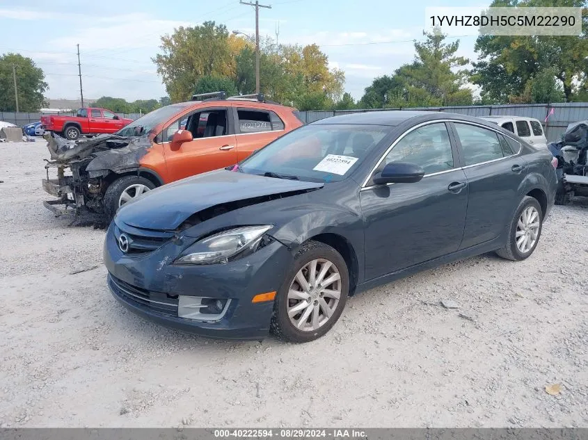 2012 Mazda Mazda6 I Touring VIN: 1YVHZ8DH5C5M22290 Lot: 40222594