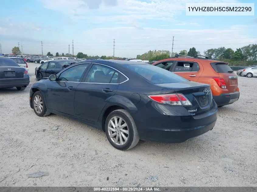 2012 Mazda Mazda6 I Touring VIN: 1YVHZ8DH5C5M22290 Lot: 40222594