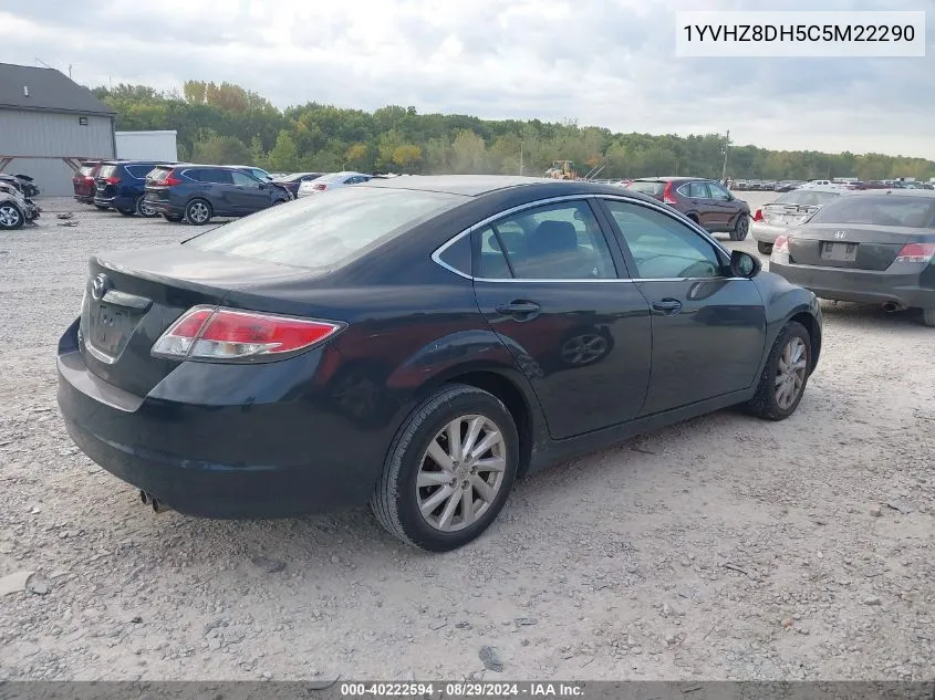 2012 Mazda Mazda6 I Touring VIN: 1YVHZ8DH5C5M22290 Lot: 40222594