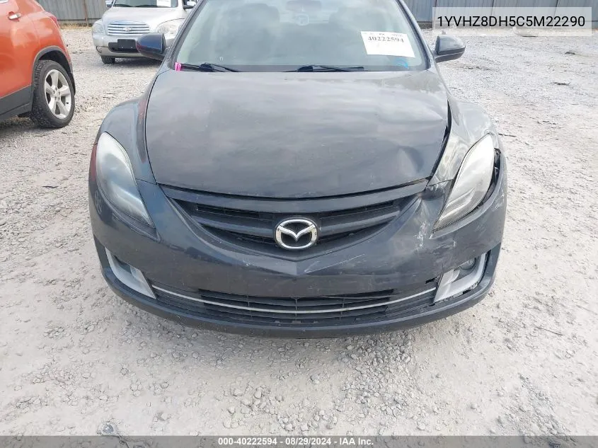 2012 Mazda Mazda6 I Touring VIN: 1YVHZ8DH5C5M22290 Lot: 40222594