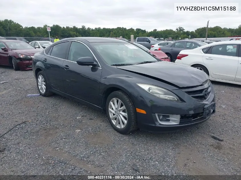 1YVHZ8DH1C5M15188 2012 Mazda Mazda6 I Touring