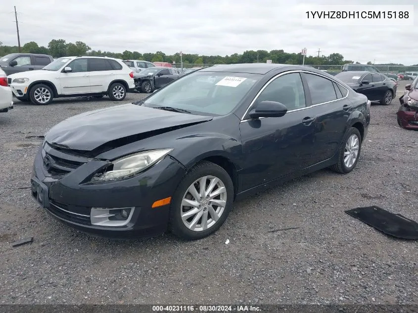 1YVHZ8DH1C5M15188 2012 Mazda Mazda6 I Touring