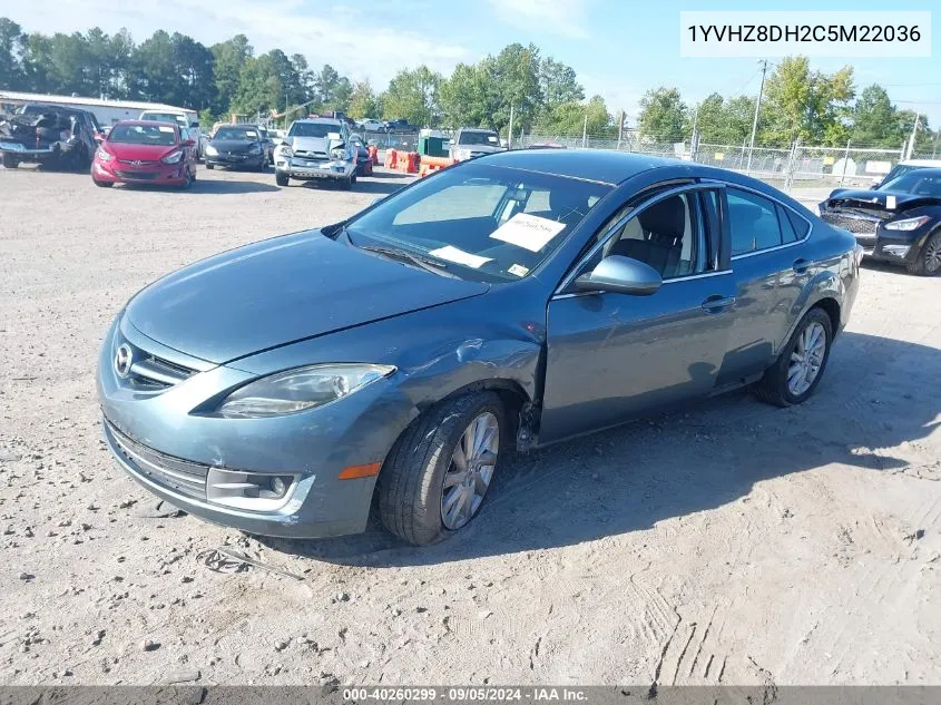 1YVHZ8DH2C5M22036 2012 Mazda 6 I