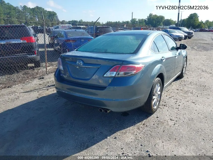 2012 Mazda 6 I VIN: 1YVHZ8DH2C5M22036 Lot: 40260299