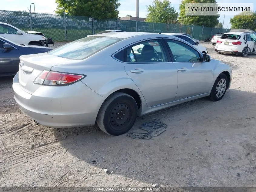 2012 Mazda Mazda6 I VIN: 1YVHZ8BH5C5M08148 Lot: 40266630