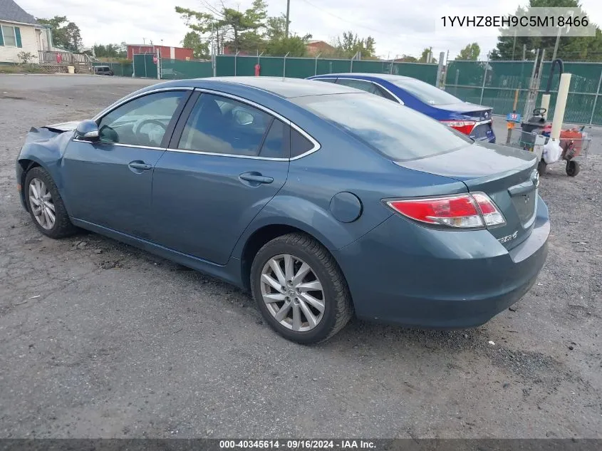 2012 Mazda 6 I VIN: 1YVHZ8EH9C5M18466 Lot: 40345614