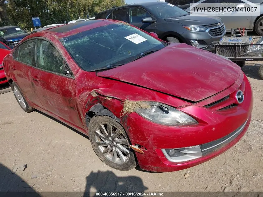 1YVHZ8EH0C5M41067 2012 Mazda Mazda6 I Touring Plus