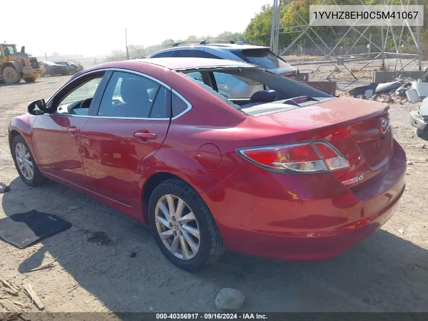 1YVHZ8EH0C5M41067 2012 Mazda Mazda6 I Touring Plus