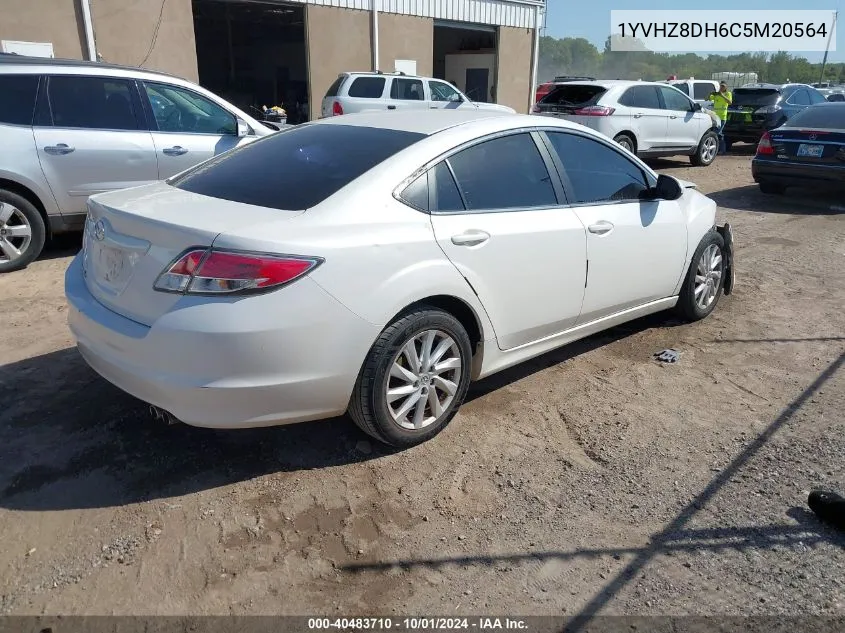 2012 Mazda 6 I VIN: 1YVHZ8DH6C5M20564 Lot: 40483710