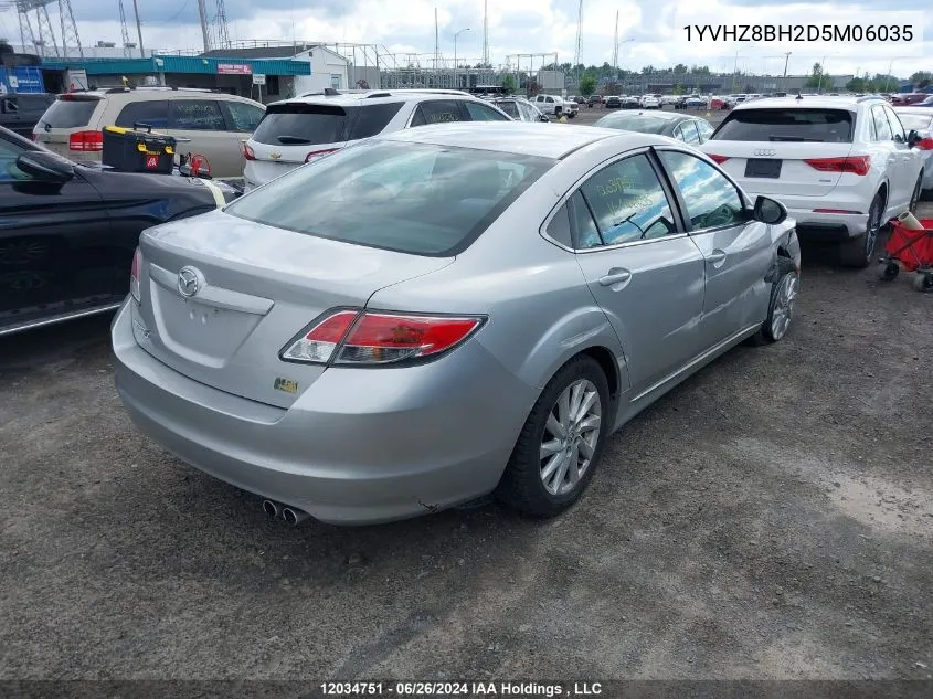 2013 Mazda Mazda6 VIN: 1YVHZ8BH2D5M06035 Lot: 12034751