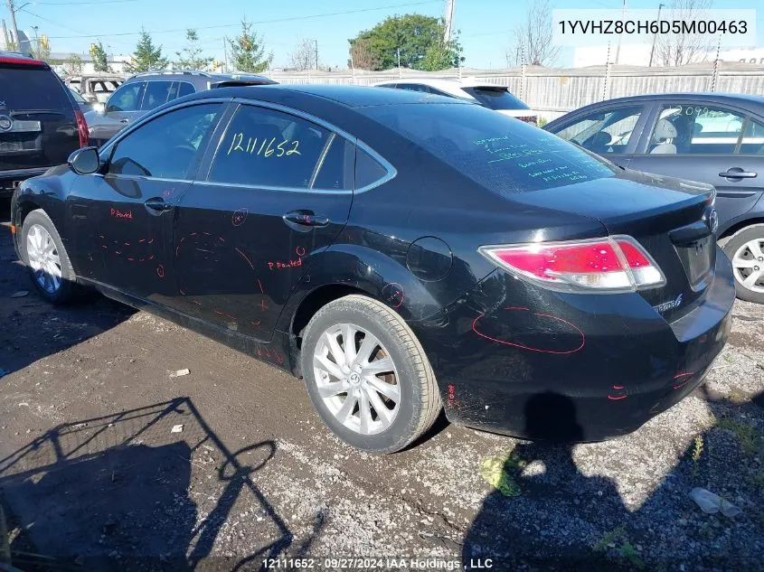 2013 Mazda Mazda6 VIN: 1YVHZ8CH6D5M00463 Lot: 12111652