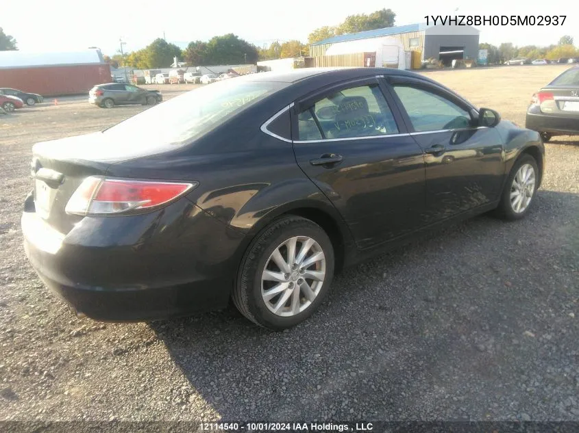 2013 Mazda Mazda6 VIN: 1YVHZ8BH0D5M02937 Lot: 12114540