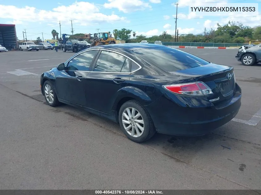 1YVHZ8DHXD5M15353 2013 Mazda Mazda6 I Touring