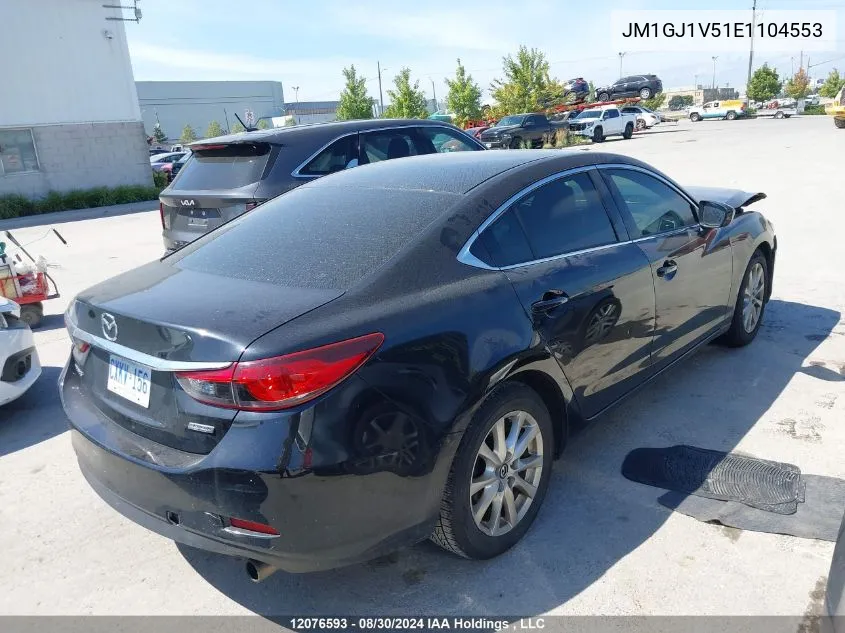 2014 Mazda Mazda6 VIN: JM1GJ1V51E1104553 Lot: 12076593