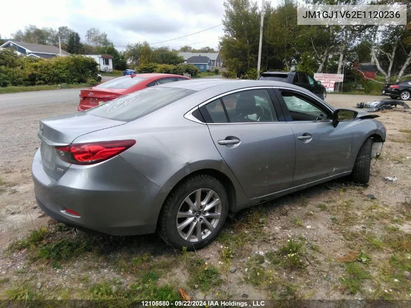 2014 Mazda Mazda6 VIN: JM1GJ1V62E1120236 Lot: 12105580