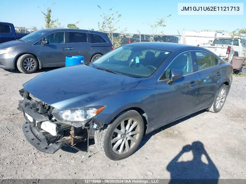 2014 Mazda Mazda6 VIN: JM1GJ1U62E1121713 Lot: 12115068