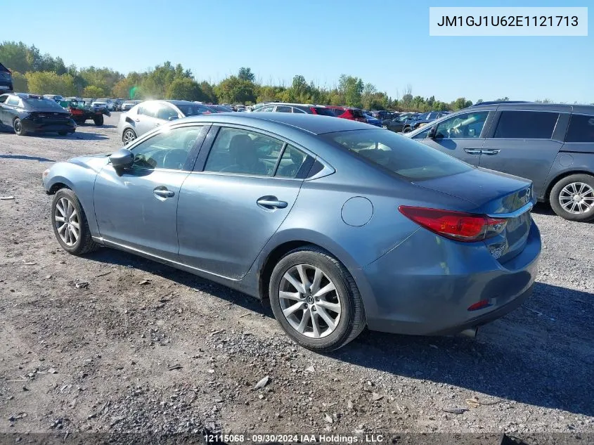 2014 Mazda Mazda6 VIN: JM1GJ1U62E1121713 Lot: 12115068