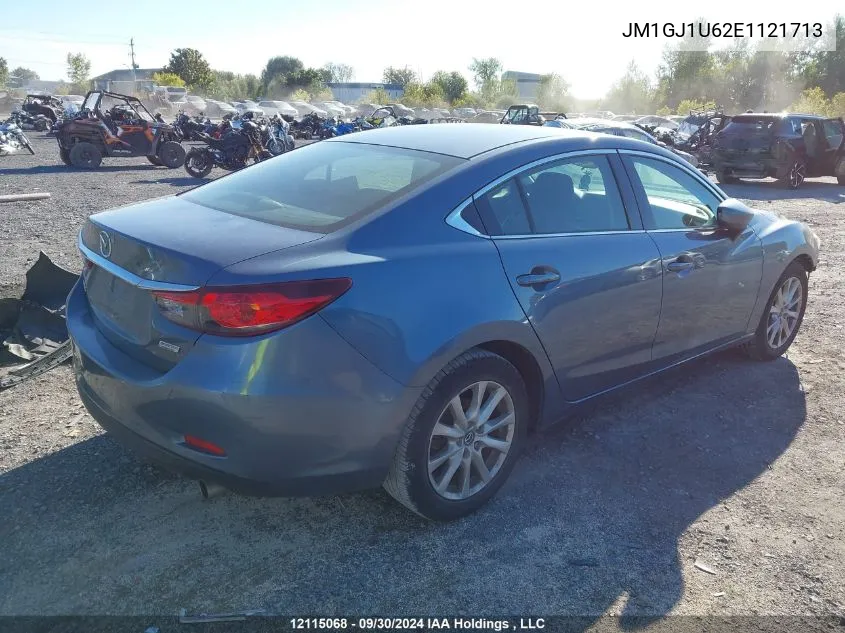 2014 Mazda Mazda6 VIN: JM1GJ1U62E1121713 Lot: 12115068