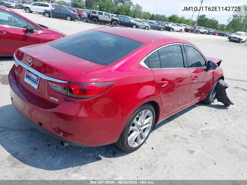 2014 Mazda Mazda6 I Touring VIN: JM1GJ1T62E1142725 Lot: 39710530