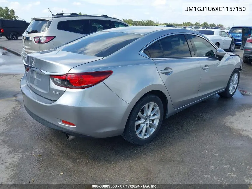 2014 Mazda Mazda6 I Sport VIN: JM1GJ1U6XE1157150 Lot: 39889550