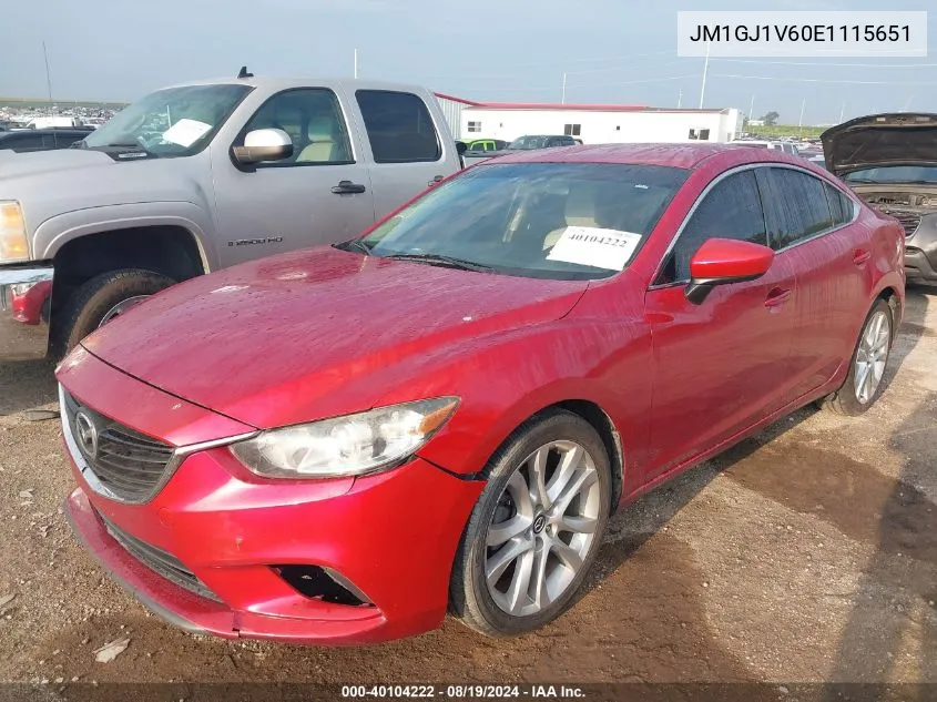 JM1GJ1V60E1115651 2014 Mazda Mazda6 I Touring