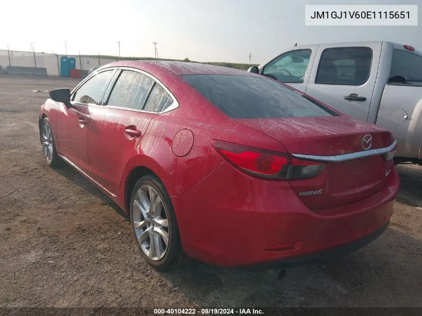 JM1GJ1V60E1115651 2014 Mazda Mazda6 I Touring