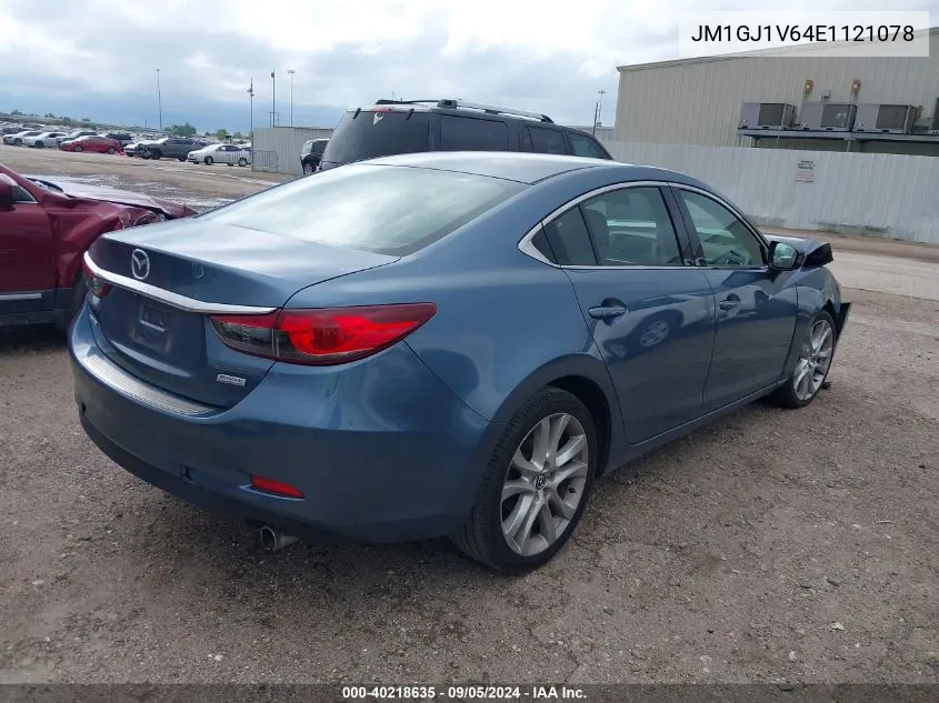 2014 Mazda 6 Touring VIN: JM1GJ1V64E1121078 Lot: 40218635