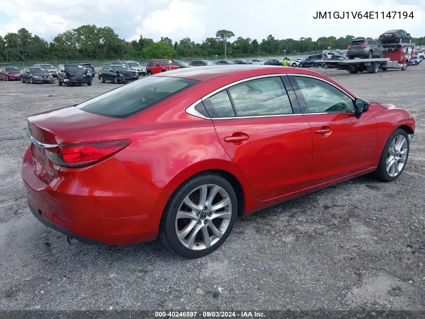 JM1GJ1V64E1147194 2014 Mazda Mazda6 I Touring