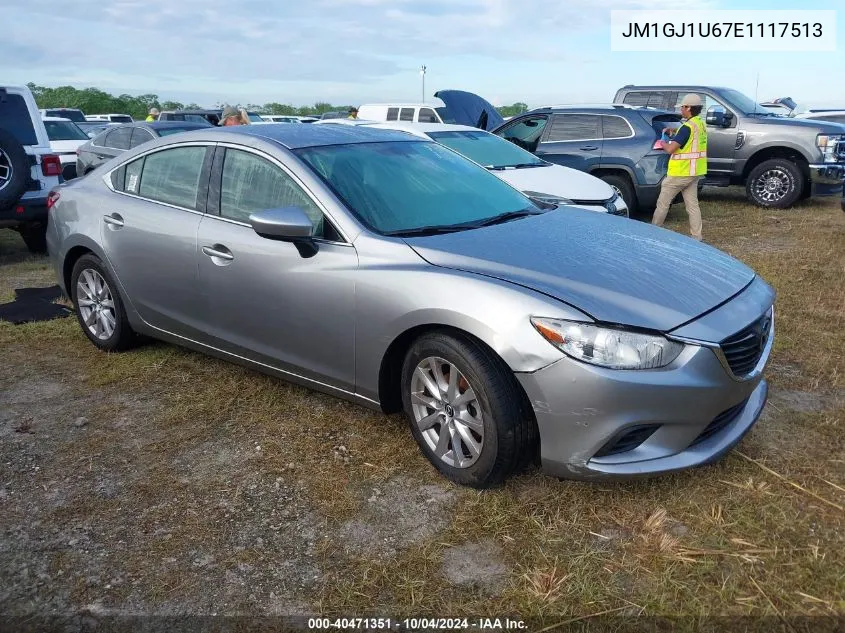 2014 Mazda Mazda6 I Sport VIN: JM1GJ1U67E1117513 Lot: 40471351