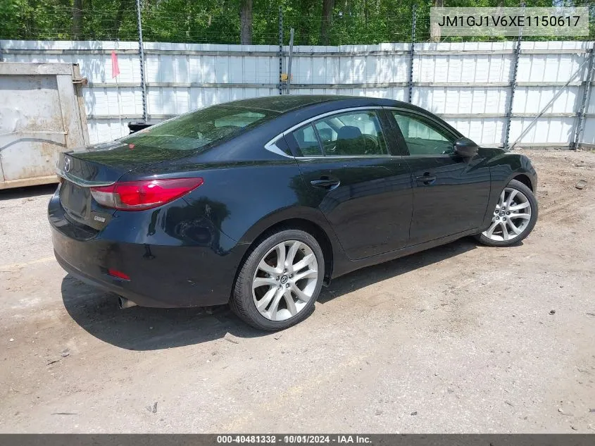 2014 Mazda Mazda6 VIN: JM1GJ1V6XE1150617 Lot: 40481332