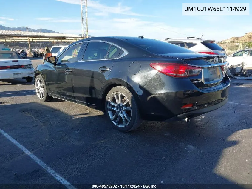 2014 Mazda 6 Grand Touring VIN: JM1GJ1W65E1114929 Lot: 40575202