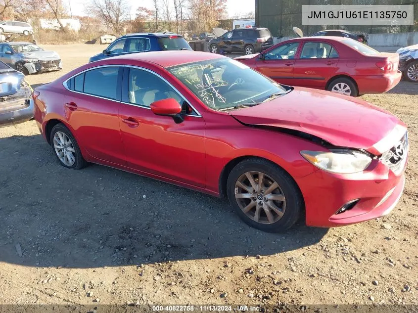 2014 Mazda Mazda6 I Sport VIN: JM1GJ1U61E1135750 Lot: 40822758