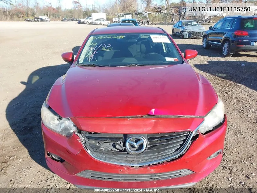 2014 Mazda Mazda6 I Sport VIN: JM1GJ1U61E1135750 Lot: 40822758