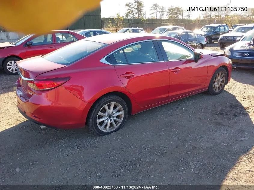 2014 Mazda Mazda6 I Sport VIN: JM1GJ1U61E1135750 Lot: 40822758