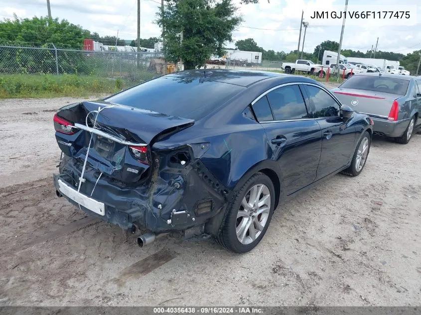 2015 Mazda Mazda6 I Touring VIN: JM1GJ1V66F1177475 Lot: 40356438