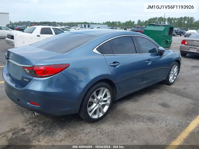 2015 Mazda Mazda6 I Touring VIN: JM1GJ1V56F1193926 Lot: 40508280