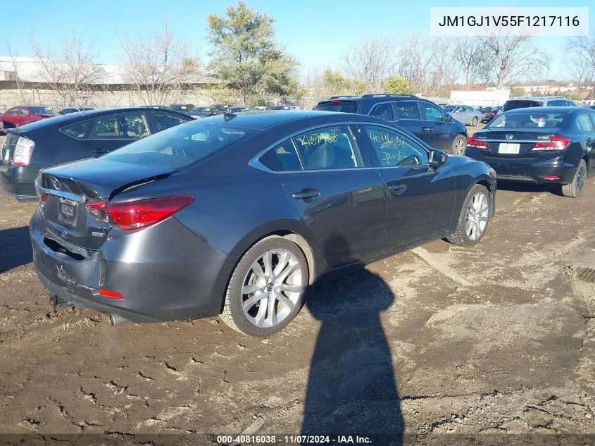 2015 Mazda Mazda6 I Touring VIN: JM1GJ1V55F1217116 Lot: 40816038