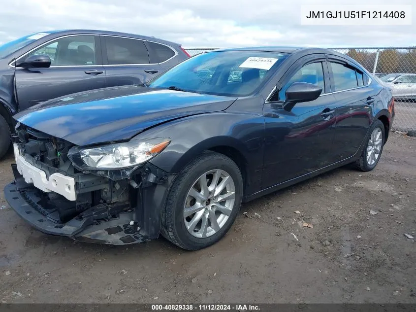 2015 Mazda Mazda6 I Sport VIN: JM1GJ1U51F1214408 Lot: 40829338