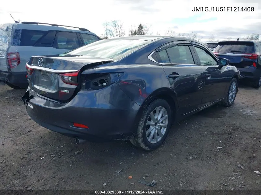 2015 Mazda Mazda6 I Sport VIN: JM1GJ1U51F1214408 Lot: 40829338