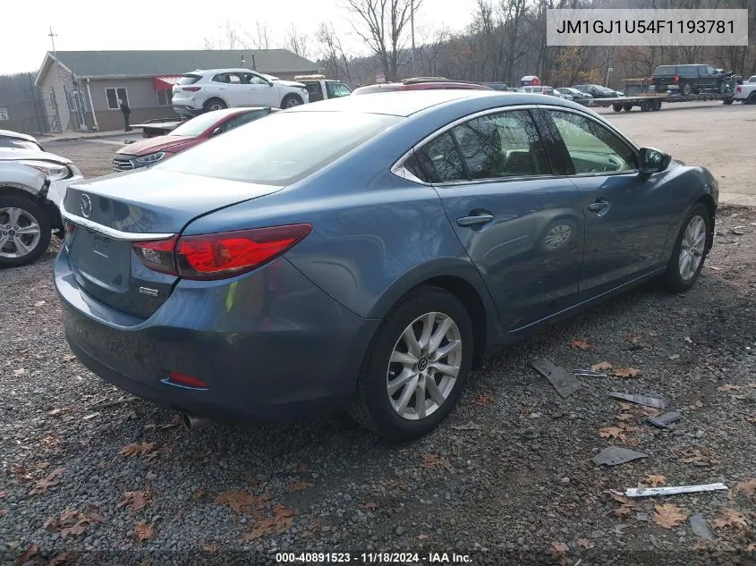 2015 Mazda Mazda6 I Sport VIN: JM1GJ1U54F1193781 Lot: 40891523