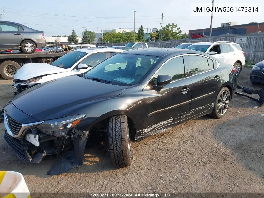 2016 Mazda Mazda6 VIN: JM1GJ1W56G1473314 Lot: 12093271