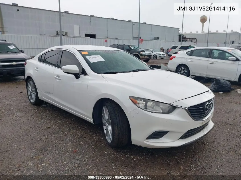 2016 Mazda Mazda6 I Touring VIN: JM1GJ1V52G1414116 Lot: 39300993