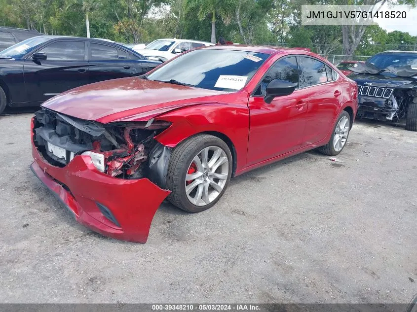 2016 Mazda Mazda6 I Touring VIN: JM1GJ1V57G1418520 Lot: 39348210