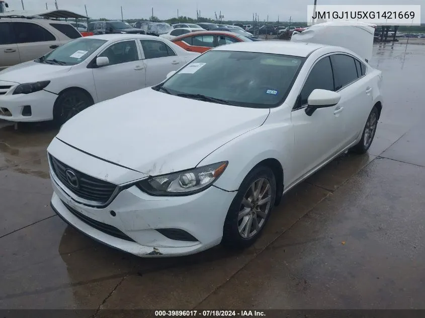 2016 Mazda Mazda6 I Sport VIN: JM1GJ1U5XG1421669 Lot: 39896017