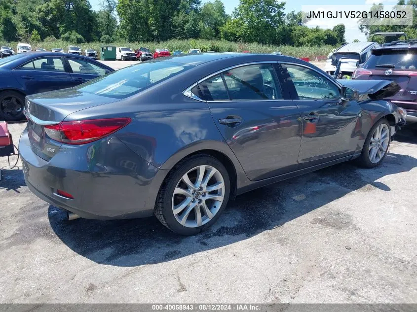 2016 Mazda Mazda6 I Touring VIN: JM1GJ1V52G1458052 Lot: 40058943