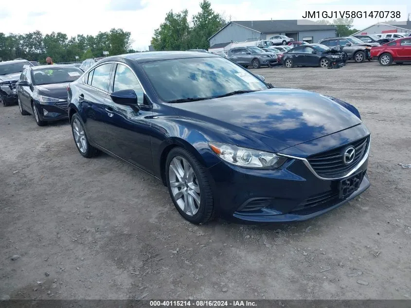 2016 Mazda Mazda6 I Touring VIN: JM1GJ1V58G1470738 Lot: 40115214