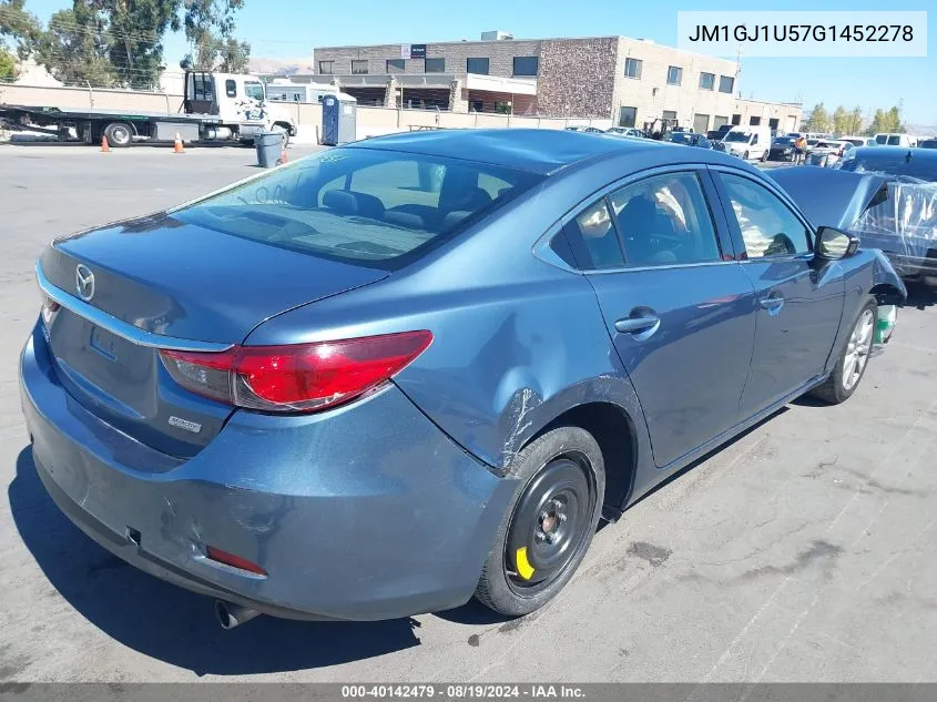 2016 Mazda Mazda6 I Sport VIN: JM1GJ1U57G1452278 Lot: 40142479