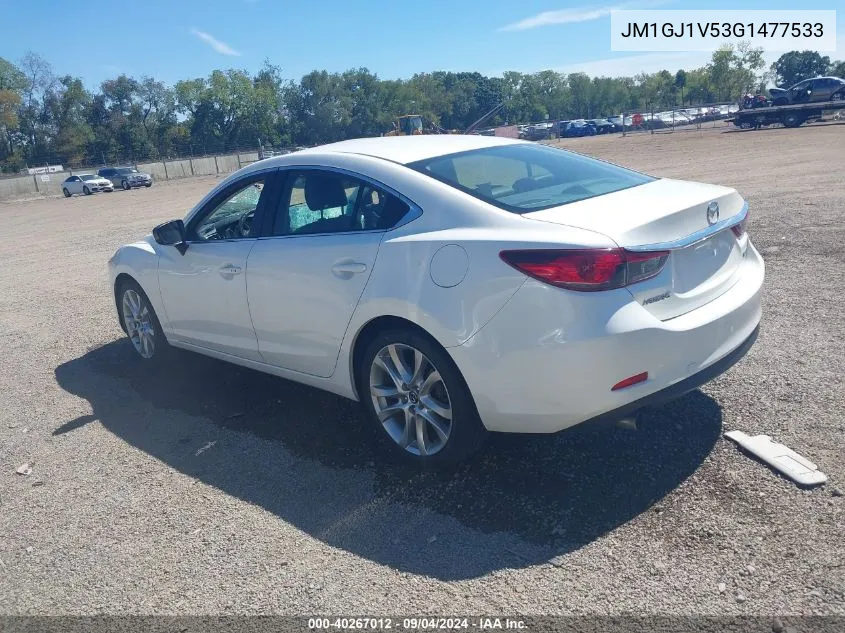 2016 Mazda Mazda6 I Touring VIN: JM1GJ1V53G1477533 Lot: 40267012