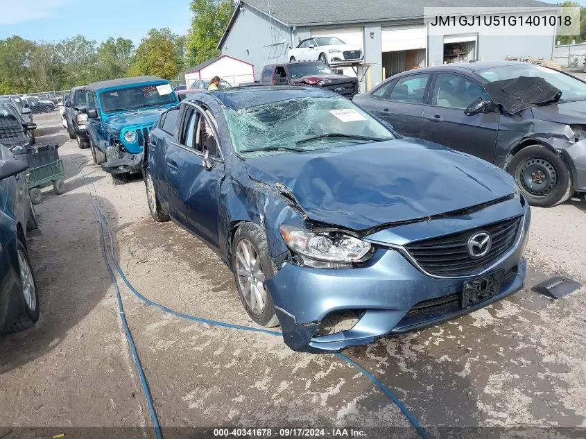 2016 Mazda 6 Sport VIN: JM1GJ1U51G1401018 Lot: 40341678